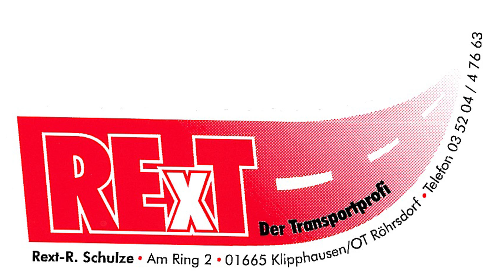 Sponsor des TKV REXT - R. Schulze Der Transportprofi